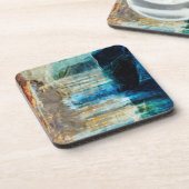 Abstrakte Pictured Rocks National Lakeshore Getränkeuntersetzer (Linke Seite)