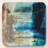 Abstrakte Pictured Rocks National Lakeshore Getränkeuntersetzer (Vorderseite)