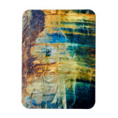 Abstrakte Pictured Rocks National Lakeshore Magnet (Vertikal)