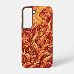 Abstrakte Pilz-Feuerrote Samsung-Hüllen Samsung Galaxy Hülle
