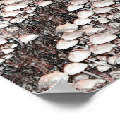 Abstrakte Pilze aus der Natur Poster (Ecke)