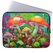 Abstrakte Pilze in Wasserfarbe Laptopschutzhülle (Vorderseite)