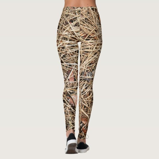 Abstrakte Pine Needles Leggings (Rückseite)