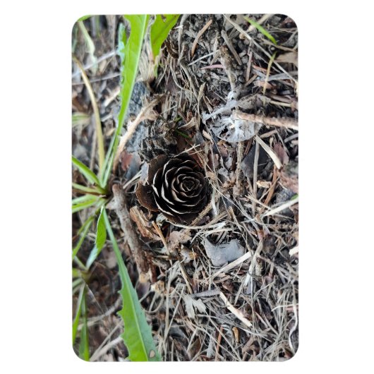 Abstrakte Pinecone-Blume Magnet (Vertikal)