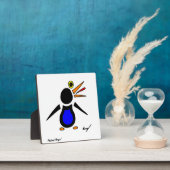 Abstrakte Pinguin Plaque Fotoplatte (InSitu)