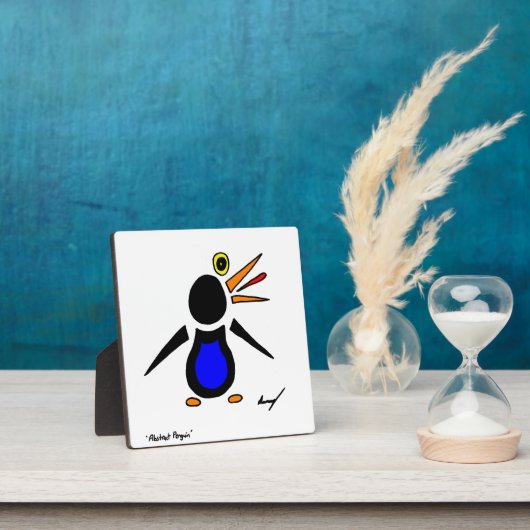 Abstrakte Pinguin Plaque Fotoplatte (InSitu)