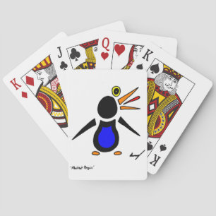 Abstrakte Pinguin-Spielkarten Spielkarten