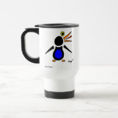 Abstrakte Pinguin Travel Mug Reisebecher (Links)