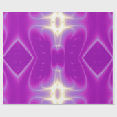 ABSTRAKTE PINK FUCHSIA LICHTWELLEN UND WIRBEL GESCHENKPAPIER (Flach)