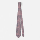 Abstrakte Pink Graue Web-Tie-Dye Krawatte (Vorderseite)