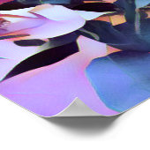 ABSTRAKTE PINK HYBRID-ROSE POSTER (Ecke)