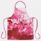 Abstrakte Pink Paint Waves Schürze (Vorderseite)
