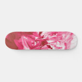 Abstrakte Pink Paint Waves Skateboard (Horizontal)