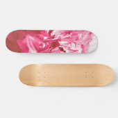 Abstrakte Pink Paint Waves Skateboard (Horizontal)