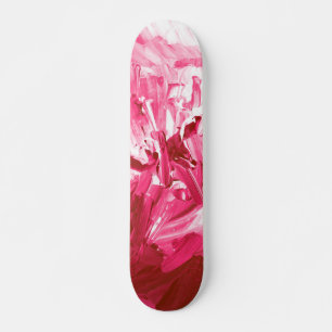 Abstrakte Pink Paint Waves Skateboard
