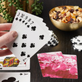 Abstrakte Pink Paint Waves Spielkarten (In Situ)