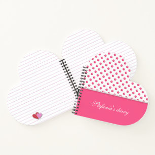 Abstrakte Pink-Polka-Dots Notizblock