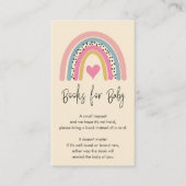 Abstrakte Pink Rainbow Baby Duschbücher für Baby Begleitkarte (Vorderseite)