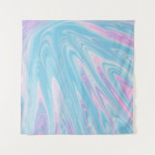 Abstrakte PINK- UND BLAUENBILDUNG Wandteppich (Vorderseite (Horizontal))