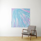 Abstrakte PINK- UND BLAUENBILDUNG Wandteppich (Beispiel (Horizontal))
