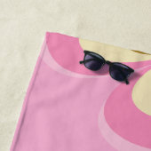 Abstrakte Pinke Kunst Strandtuch (Beispiel)