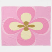 Abstrakte Pinks Art Fleecedecke (Vorderseite (Horizontal))