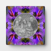 Abstrakte Pinsel-Wirbel Foto hinzufügen Fotoplatte (Vorderseite)