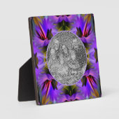 Abstrakte Pinsel-Wirbel Foto hinzufügen Fotoplatte (Vorderseite)