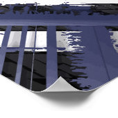 Abstrakte Pinselstreifen Poster (Ecke)