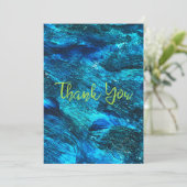 Abstrakte Pinselstriche dank Karte (Stehend Vorderseite)