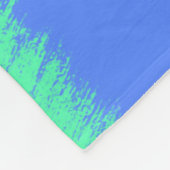 Abstrakte Pinselstriche Fleecedecke (Ecke)
