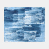 Abstrakte Pinselstriche Fleecedecke (Vorderseite (Horizontal))