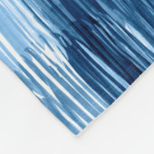 Abstrakte Pinselstriche Fleecedecke (Ecke)