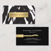 Abstrakte Pinselstriche für Makeup-Künstler Visitenkarte (Vorne/Hinten)