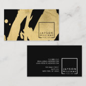 Abstrakte Pinselstriche für moderne Künstler Visitenkarte (Vorne/Hinten)