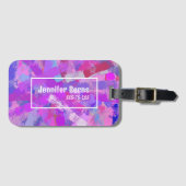 Abstrakte Pinselstriche. Gepäckanhänger (Vorderseite (Horizontal))