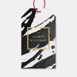 Abstrakte Pinselstriche Geschenkanhänger