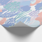 Abstrakte Pinselstriche Geschenkpapier (Ecke)