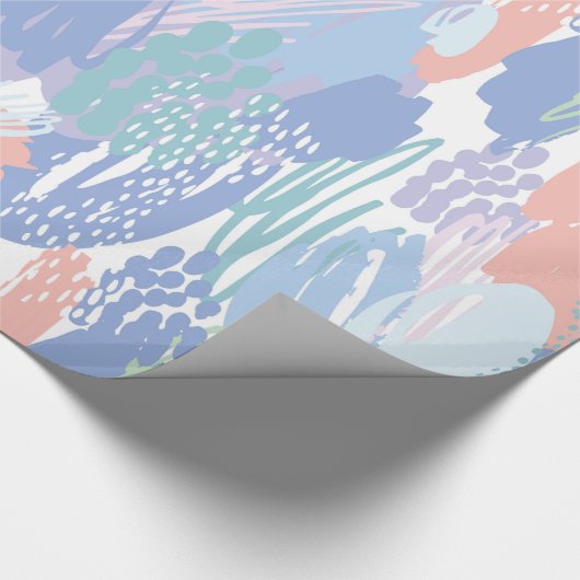 Abstrakte Pinselstriche Geschenkpapier (Ecke)