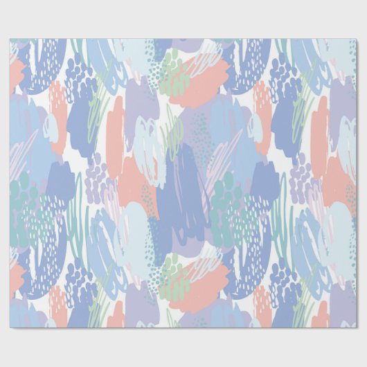 Abstrakte Pinselstriche Geschenkpapier (Flach)