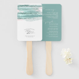 Abstrakte Pinselstriche Hochzeit Wir machen Aquama Fächer