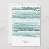 Abstrakte Pinselstriche Hochzeit Wir machen Aquama Save The Date (Rückseite)