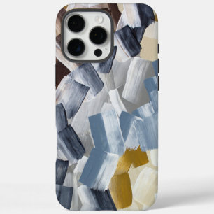 Abstrakte Pinselstriche in neutralen und erdigen T iPhone 16 Pro Max Hülle