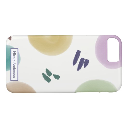 Abstrakte Pinselstriche in Pastell Case-Mate iPhone Hülle (Rückseite (Horizontal))