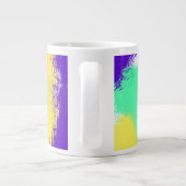 Abstrakte Pinselstriche Jumbo-Tasse (Rückseite)