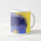 Abstrakte Pinselstriche Jumbo-Tasse (Vorderseite Rechts)