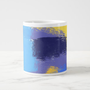 Abstrakte Pinselstriche Jumbo-Tasse
