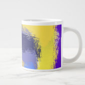 Abstrakte Pinselstriche Jumbo-Tasse (Rechts)
