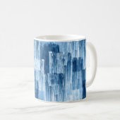 Abstrakte Pinselstriche Kaffeetasse (VorderseiteRechts)