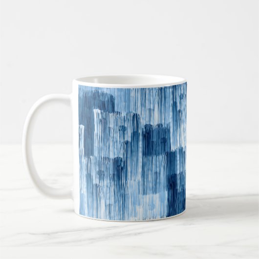 Abstrakte Pinselstriche Kaffeetasse (Links)